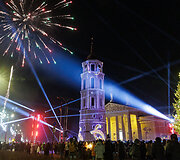 2026-ųjų metų sutikimas Katedros aik&scaron;tėje