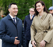 I&scaron;kilminga Europos Sąjungos vėliavos pakėlimo ceremonija Luki&scaron;kių aik&scaron;tėje Vilniuje