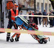Sostinės centre prie Vyriausybės vyko planuotos institucijų pratybos