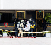 Sostinės centre prie Vyriausybės vyko planuotos institucijų pratybos