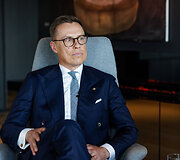 Interviu su  Suomijos prezidentu Alexanderiu Stubbu