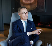 Interviu su  Suomijos prezidentu Alexanderiu Stubbu