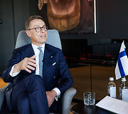 Interviu su  Suomijos prezidentu Alexanderiu Stubbu