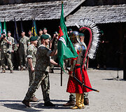Sausumos pajėgų vėliavų žygio fini&scaron;as ir Sausumos pajėgų dienos i&scaron;kilminga ceremonija
