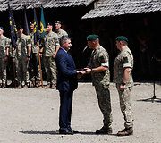 Sausumos pajėgų vėliavų žygio fini&scaron;as ir Sausumos pajėgų dienos i&scaron;kilminga ceremonija
