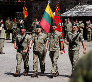 Sausumos pajėgų vėliavų žygio fini&scaron;as ir Sausumos pajėgų dienos i&scaron;kilminga ceremonija