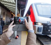 Pirmojo &bdquo;Stadler&ldquo; traukinio kelionės renginys