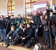 Pirmojo &bdquo;Stadler&ldquo; traukinio kelionės renginys