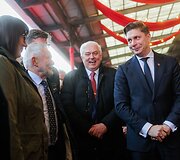 Pirmojo &bdquo;Stadler&ldquo; traukinio kelionės renginys