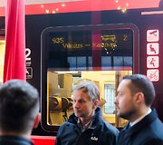 Pirmojo &bdquo;Stadler&ldquo; traukinio kelionės renginys