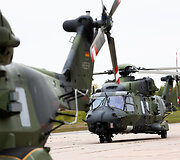  Pratybų &bdquo;Griffin Lightning 2025&ldquo; pristatymas ir Lietuvoje dislokuotų Vokietijos sraigtasparnių pakilimas