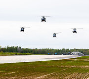  Pratybų &bdquo;Griffin Lightning 2025&ldquo; pristatymas ir Lietuvoje dislokuotų Vokietijos sraigtasparnių pakilimas