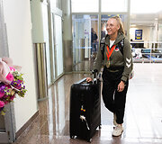 Vilniaus oro uoste pasitiktos  Europos bokso čempionato prizininkės: Gabrielė Stonkutė ir Ana Starovoitova