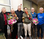 Vilniaus oro uoste pasitiktos  Europos bokso čempionato prizininkės: Gabrielė Stonkutė ir Ana Starovoitova