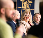 Spaudos konferenciją Valdovų rūmų muziejuje, kurioje pristatyta programa, skirta Vilniaus 700 m. jubiliejui