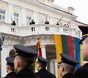 Vasario 16-osios minėjimas prie Lietuvos Respublikos Kra&scaron;to apsaugos ministerijos