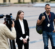 &bdquo;Tu&scaron;čių narvų&ldquo; vadovė Gabrielė Vaitkevičiūtė surengė spaudos konferenciją