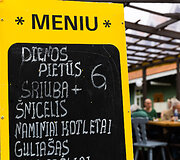 Kavinių ir restoranų kainos Palangoje