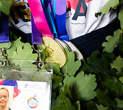 Vilniaus oro uoste pasitikti specialiųjų olimpinių žaidynių medalininkai