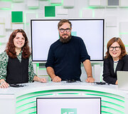  Tarptautinės &scaron;iuolaikinio meno mugės ArtVilnius 2023 organizatoriai 15min studijoje