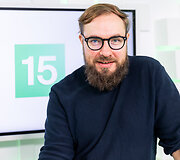  Tarptautinės &scaron;iuolaikinio meno mugės ArtVilnius 2023 organizatoriai 15min studijoje