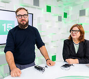  Tarptautinės &scaron;iuolaikinio meno mugės ArtVilnius 2023 organizatoriai 15min studijoje