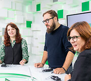  Tarptautinės &scaron;iuolaikinio meno mugės ArtVilnius 2023 organizatoriai 15min studijoje