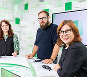  Tarptautinės &scaron;iuolaikinio meno mugės ArtVilnius 2023 organizatoriai 15min studijoje