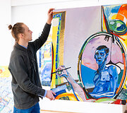 Dailininkas Martynas Pekarskas Arkos galerijoje