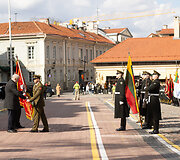 Prie Kra&scaron;to apsaugos ministerijos vyko kra&scaron;to apsaugos ministrų pasikeitimo ceremonija