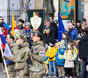 S. Daukanto aik&scaron;tėje vyko Lietuvos ir NATO vėliavų pakėlimo ceremonija