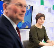 15min studijoje žemės ūkio rūmų pirmininkas Arūnas Svitojus ir aplinkosaugos koalicijos pirmininkė Lina Pa&scaron;kevičiūtė
