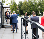 Laisvės partijos pirmininkė Au&scaron;rinė Armonaitė ir jos komanda i&scaron;ankstiniuose Europos Parlamento rinkimuose