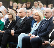 Gitanas Nausėda, Živilė Pinskuvienė, Jonas Pinskus