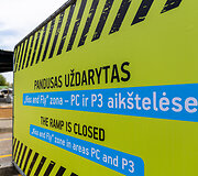 Vilniaus oro uoste  uždarytas pandusas