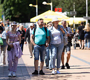 Penktadienį į Palangą atvažiavo nauji poilsiautojai