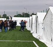 Spaudos konferencija, kurioje buvo pristatytos didžiausios mobilizacinės sistemos patikrinimo pratybos &bdquo;Vyčio skliautas 2024&rdquo;