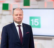Seimo pirmininkas Saulius Skvernelis  15min studijoje