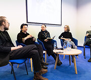 Au&scaron;ra Pažėraitė, Eglė Aleknaitė-&Scaron;karubskė, Rosita Gar&scaron;kaitė-Antonowicz, Egdūnas Račius