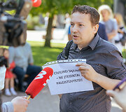 Protestas prie&scaron; tos pačios lyties asmenų sąjungų įteisinimą