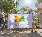 Protestas prie&scaron; tos pačios lyties asmenų sąjungų įteisinimą