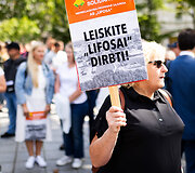 "Lifosa" gamyklos darbuotojų mitingas