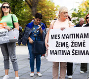 "Lifosa" gamyklos darbuotojų mitingas