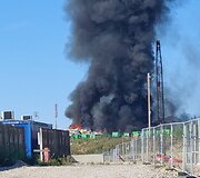 Gaisras prie Gariūnų