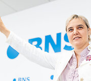 Olgos Karač ir jos advokato Ryčio Satkausko spaudos konferencija