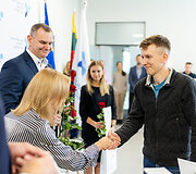Apdovanojimų akimirka