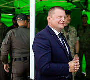 VSAT organizuotų taktinių pratybų &bdquo;PRIEDANGA &ndash; 2023&ldquo; epizodas ir spaudos konferencija