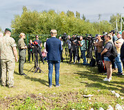 VSAT organizuotų taktinių pratybų &bdquo;PRIEDANGA &ndash; 2023&ldquo; epizodas ir spaudos konferencija