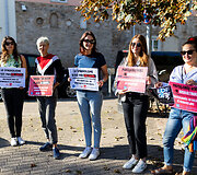 Solidarumo akcija prie Prancūzijos ambasados