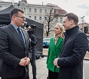 Laurynas Kasčiūnas, Vismantė Benkunskienė, Valdas Benkunskas